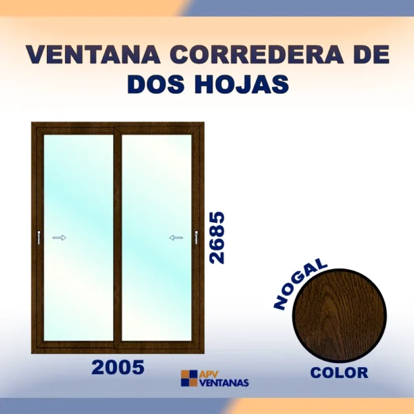 Ventana Corredera 2 hojas